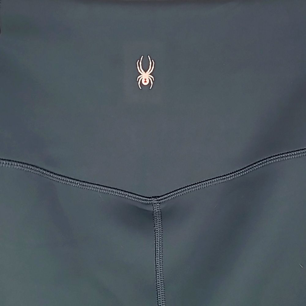 Spyder Dark Hunter Green Leggings Size Medium - Picture 3 of 6